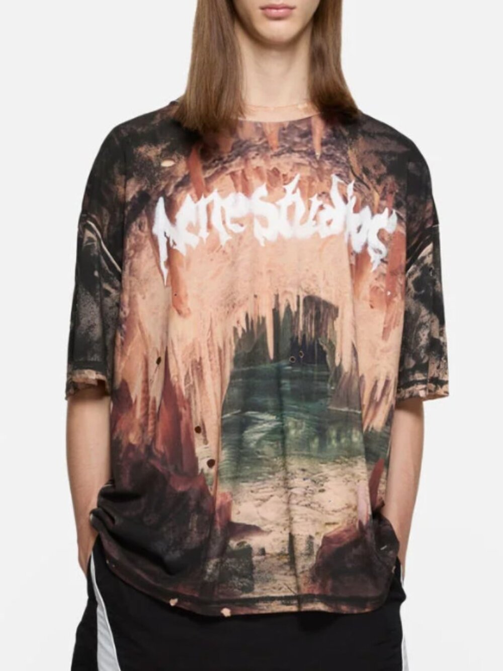 BNWT SS26 ACNE STUDIOS LOGO TSHIRT WITH RHINESTONES M & L